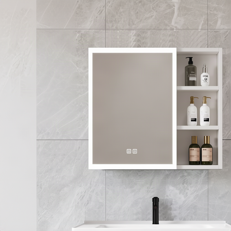 Badezimmerspiegelschrank mit LED und Steckdose