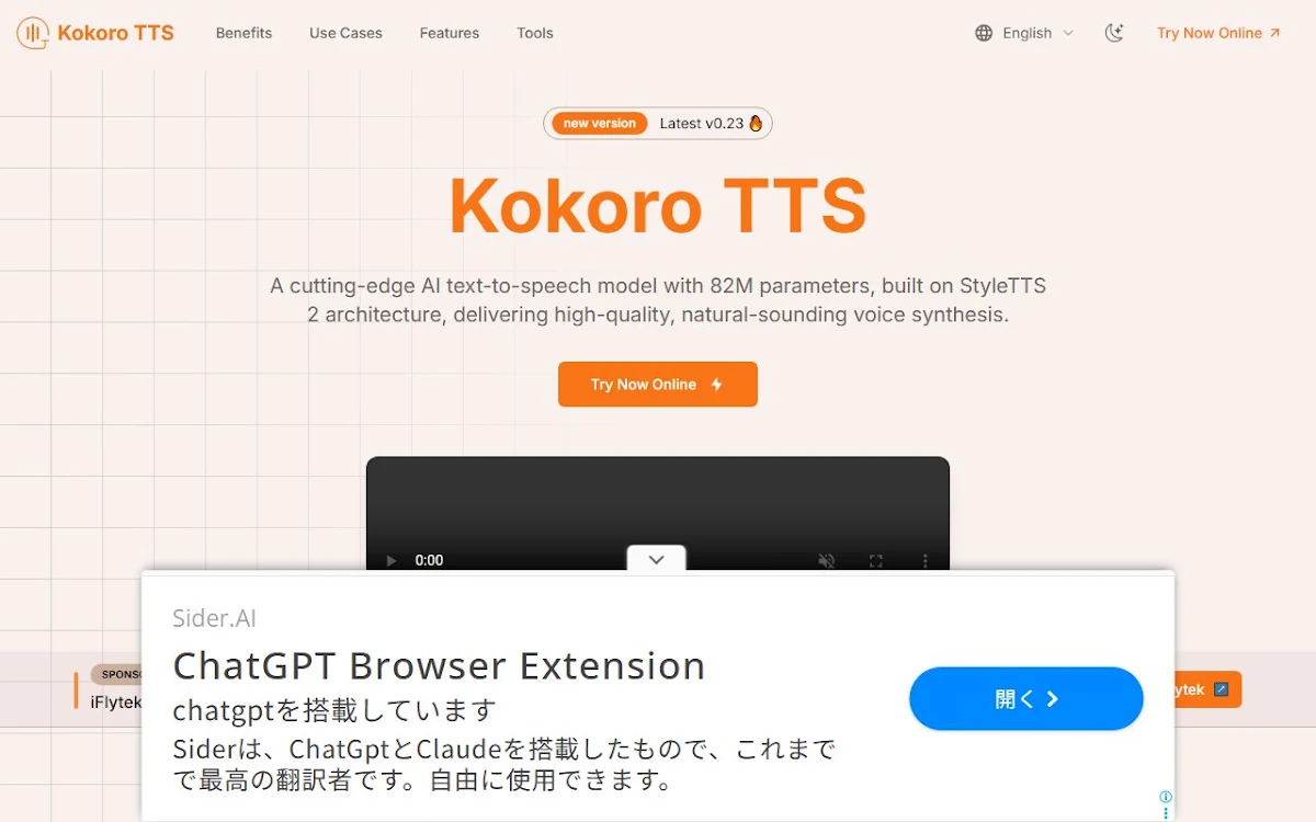 Captura de Kokoro TTS