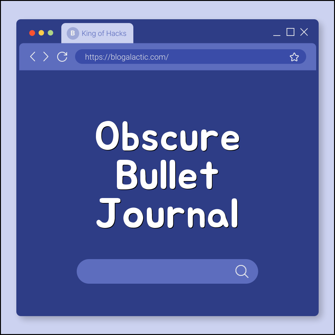 Obscure bullet journal spreads (threading, nested, hybrid)