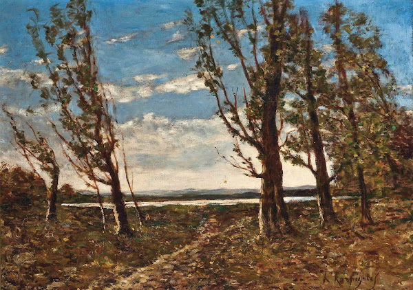 Paysage au coup de vent