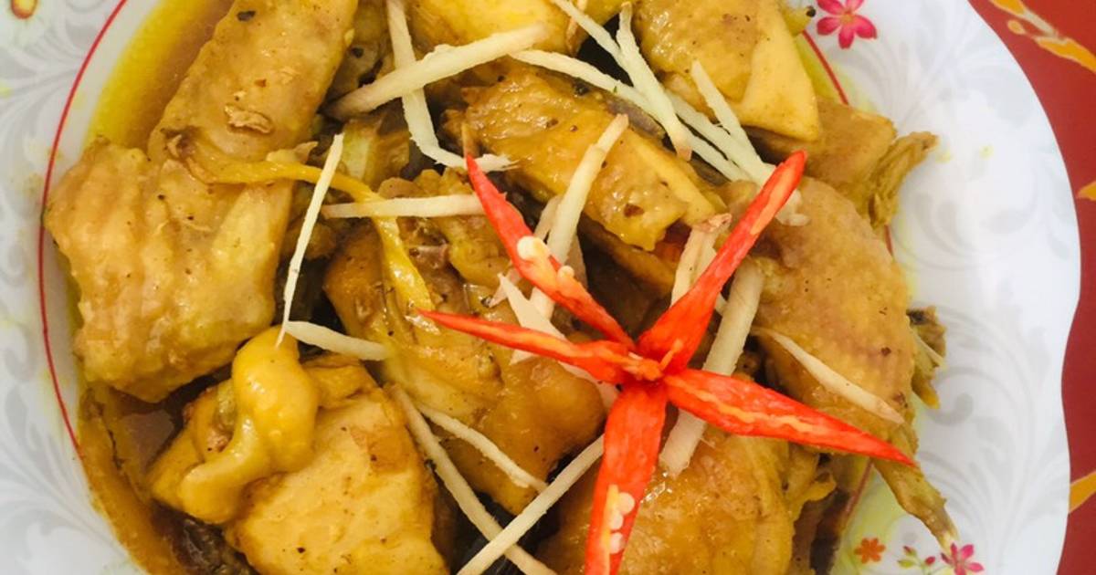 Gà kho gừng, sả