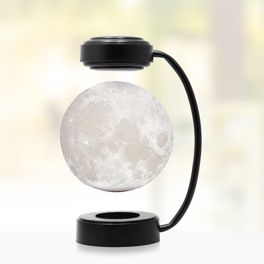 Magnetische Schwebeleuchte Mond mit LED
