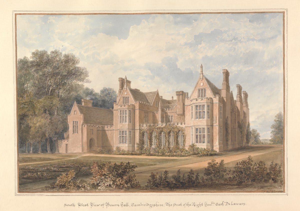 South West View of Bourn Hall Cambridgeshire the Seat of the Right honble Earl D