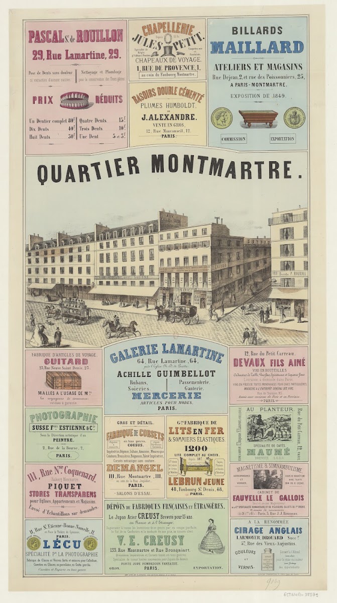 Quartier Montmartre 1863