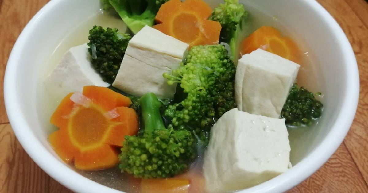 Canh đậu hủ rau củ