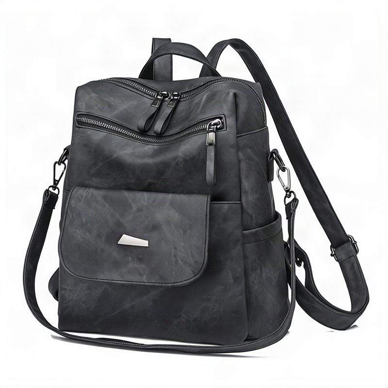 Women's PU Backpack, Large Capacity