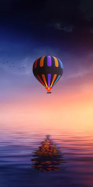 2021, Water, Cloud, Hot Air Ballooning, Aerostat 2K iPhone Wallpaper Background