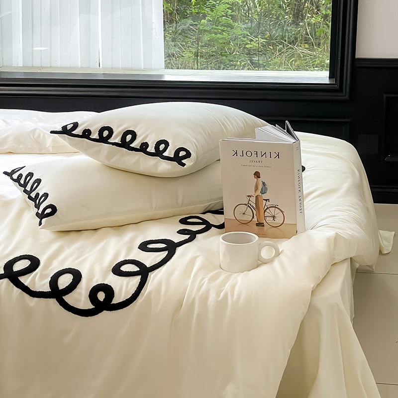 Nordic Bedding Set, Long-Staple Cotton, Embroidered