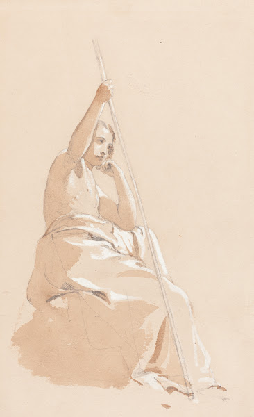 Seated Youth with a Staff c 1815