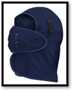 SOUS-CASQUE BLEU DOUBLE DE MOLLETON