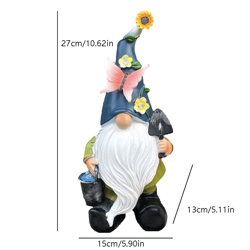Decorative Gnome Figure in Country Style