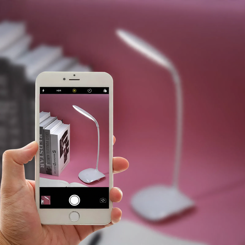 LED Clamp Lamp, 3 Brightness Levels, USB Rechargeable
