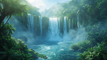 Jungle Waterfall Wallpaper