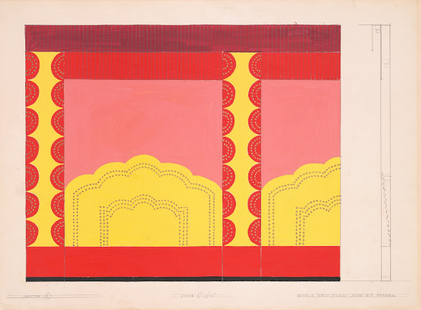 Design for unidentified restaurant possibly Dunhalls Restaurant New York NY 1944