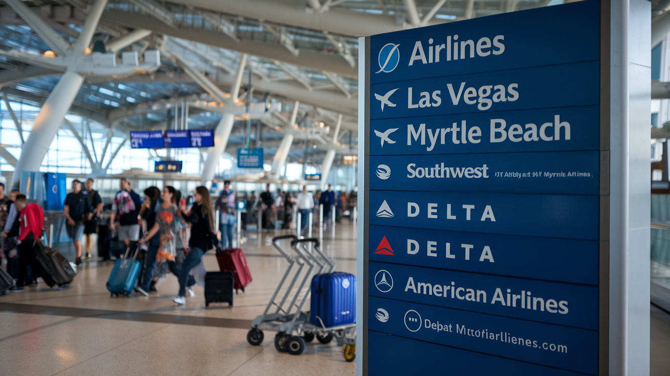 Airlines Flying Las Vegas to Myrtle Beach