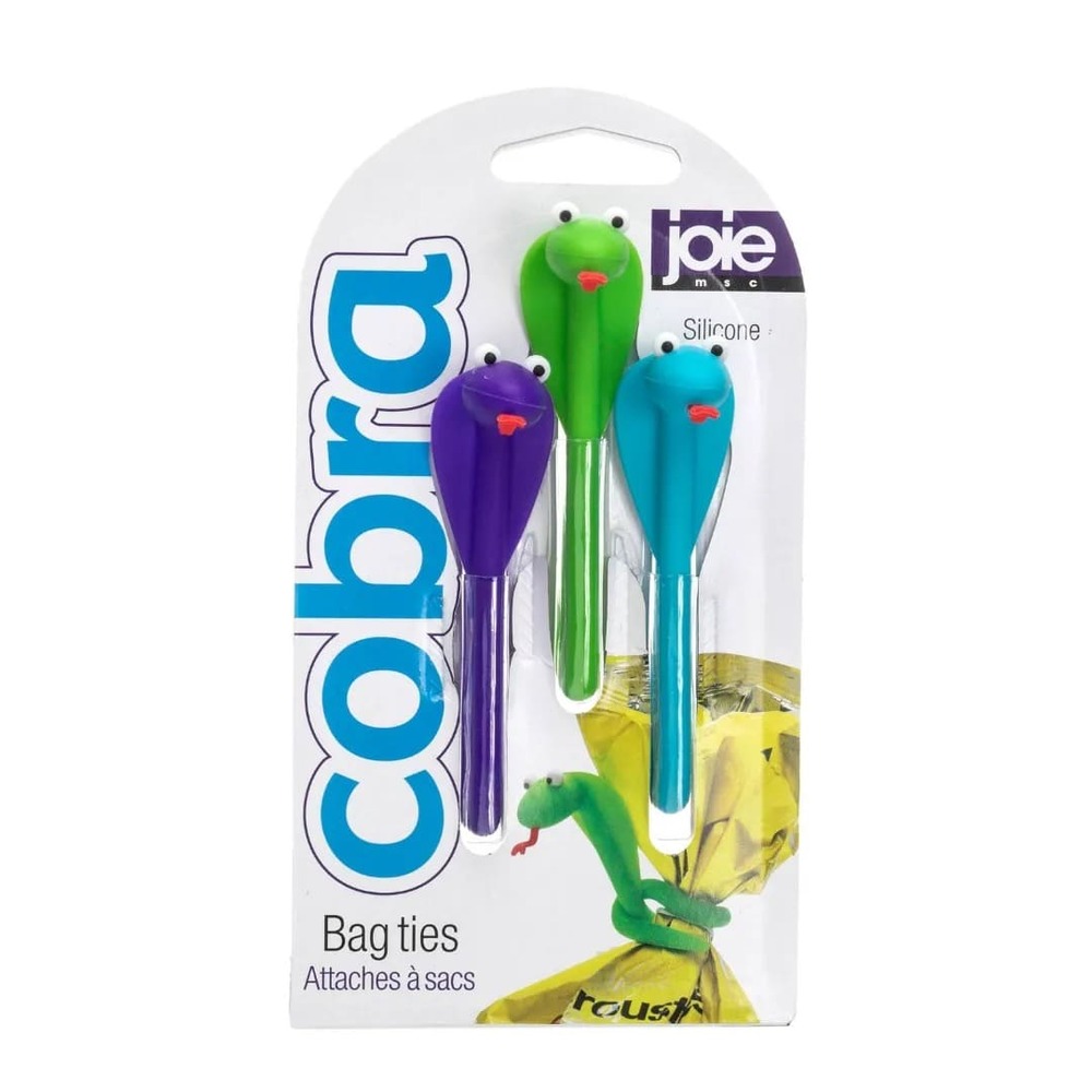 Cintas para bolsas de silicona Joie™ diseño de cobra, 3 piezas