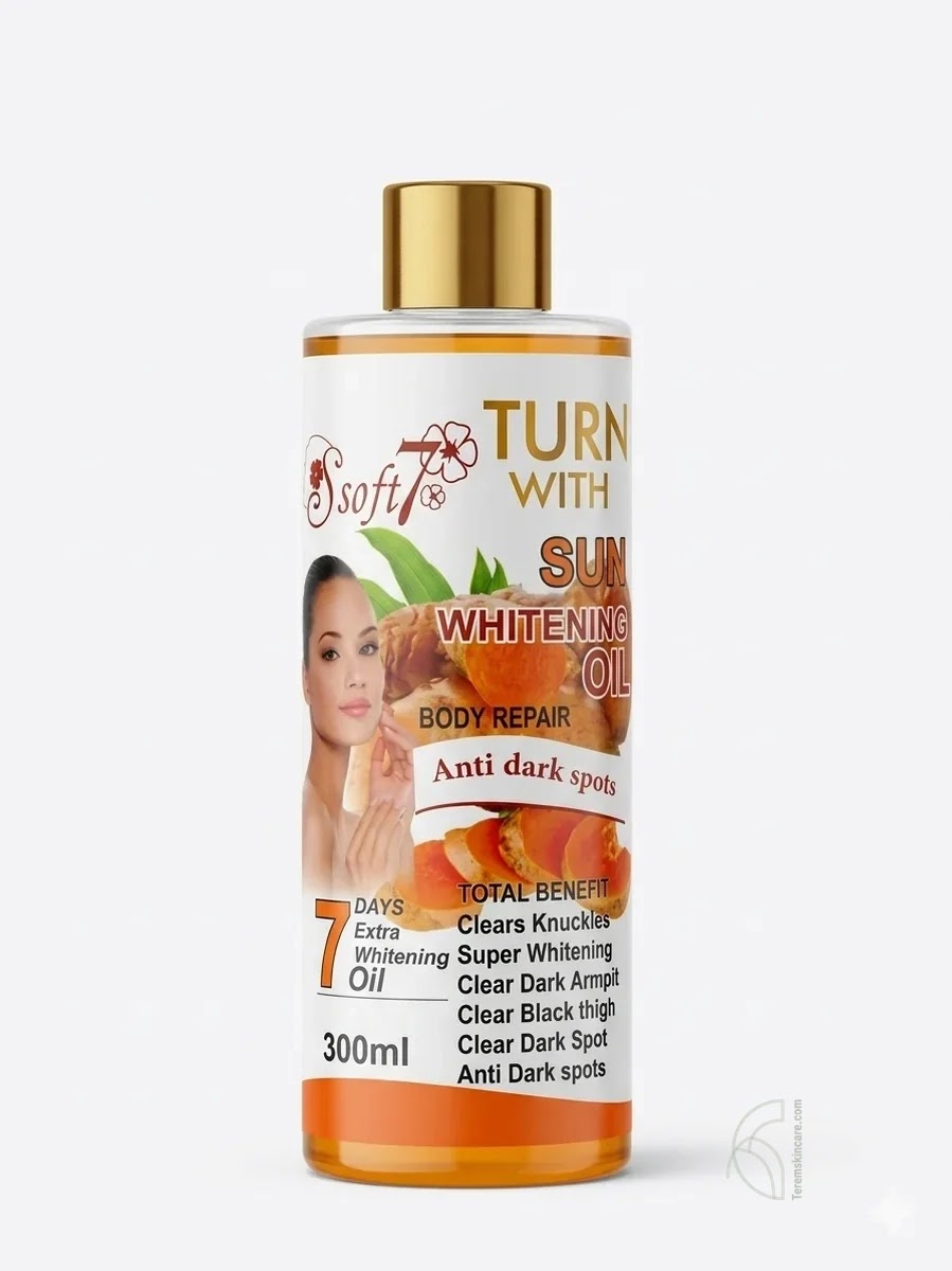 Soft 7 Tumeric Super Whitening & Glow Oil With Tumeric