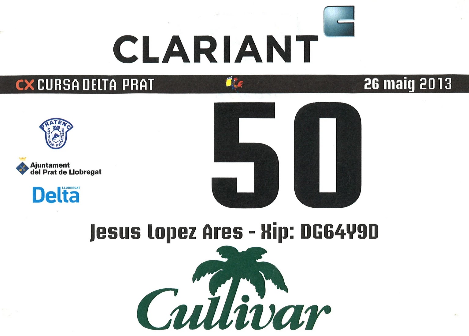 Dorsal de Cursa Delta Prat