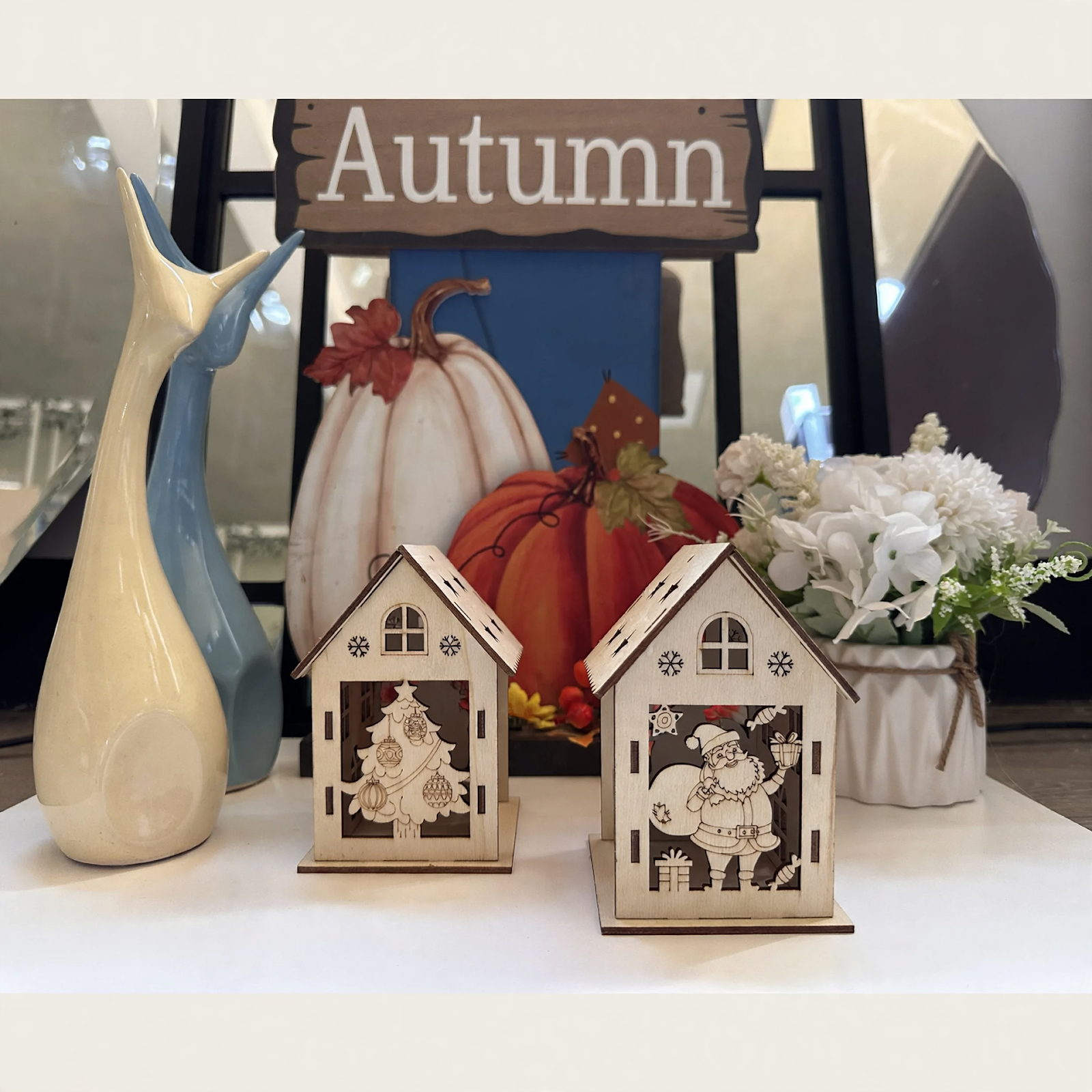 3D wooden Christmas house to assemble