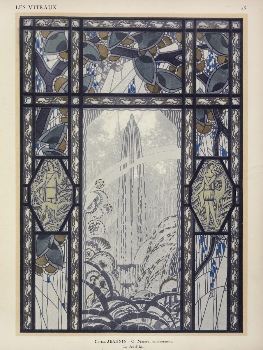 Le jet deau au Pavillon du Vitrail 1925