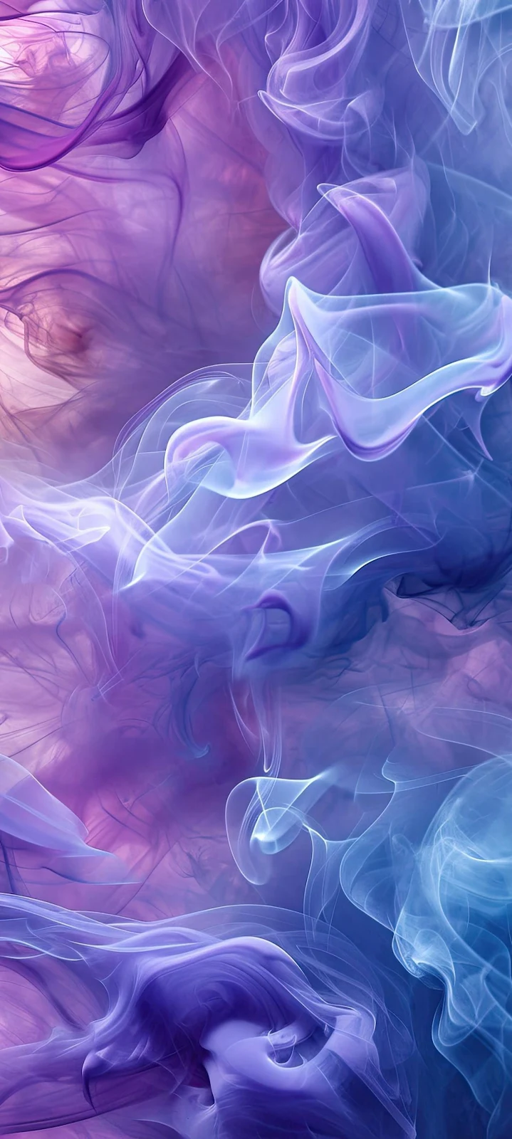 Abstract Purple and Blue Swirls - Abstract Digital Art Full HD iPhone Wallpaper (1219x2712)