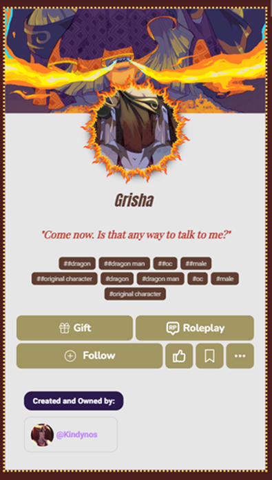 Customized character profile 17
