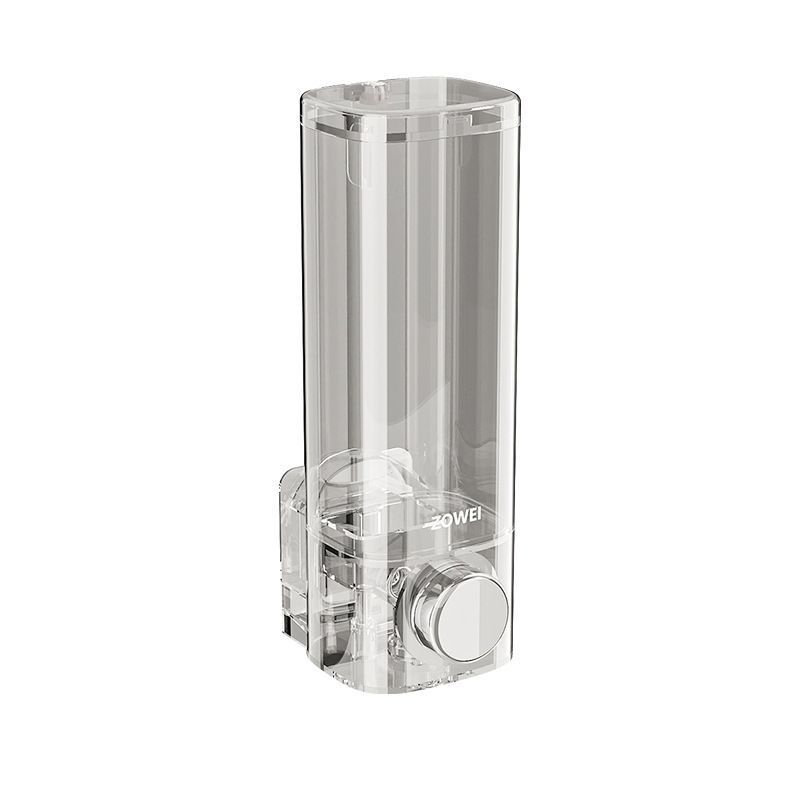 Wall soap dispenser, self-adhesive, pump