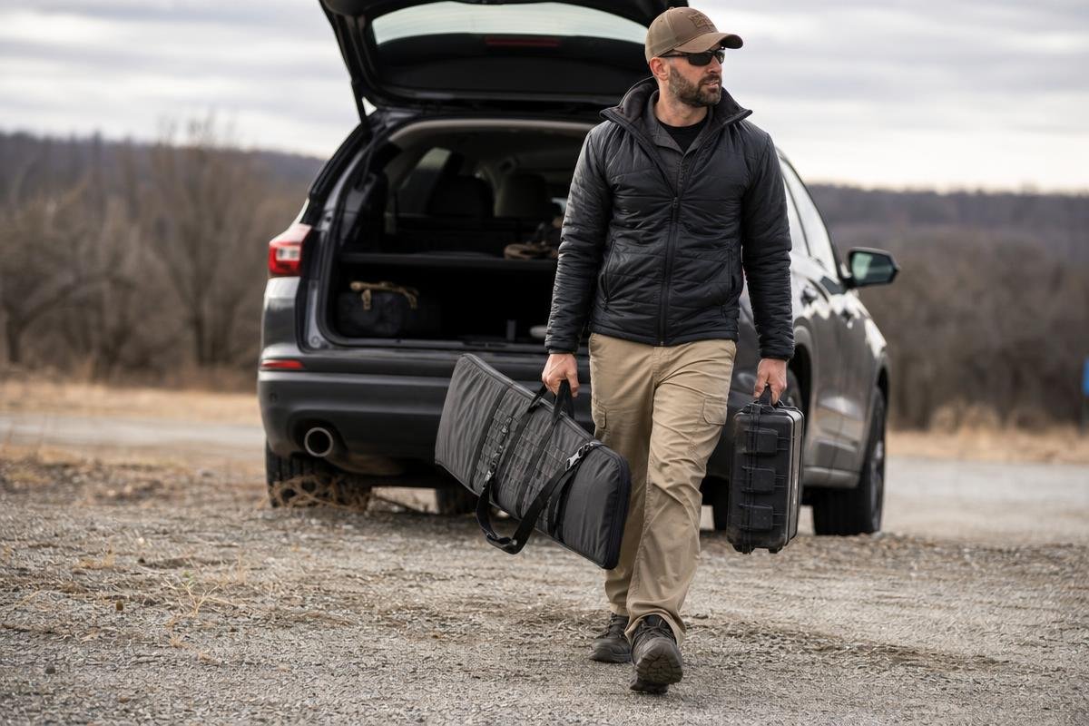gun case for transport planning before a range visit