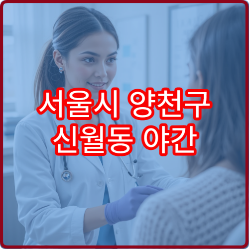 서울시 양천구 신월동 야간 진료 가능한 정신건강의학과 야간 상담 안내 정보