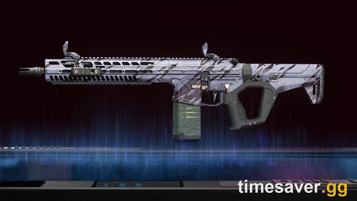 Black Ops 7 Zombies weapon displaying an animated Pack-a-Punch mastery camo in the gunsmith