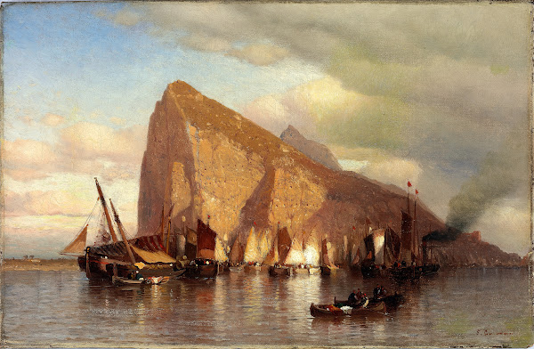 Clearing Storm at Gibraltar ca 1860