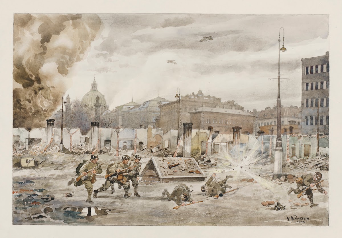 StraßEnkampf Am 7 April 1945 Vor Den ZerstöRten Naschmarktbuden 1946