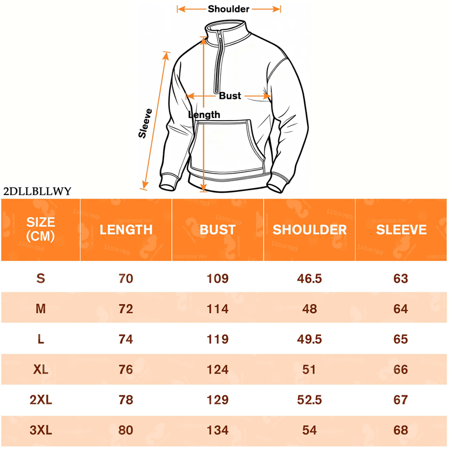 2D V-neck half-zip hoodie
