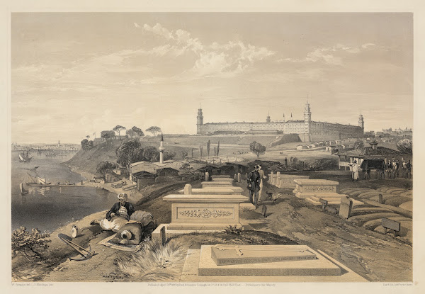 Hospital and cemetery at Scutari 1855
