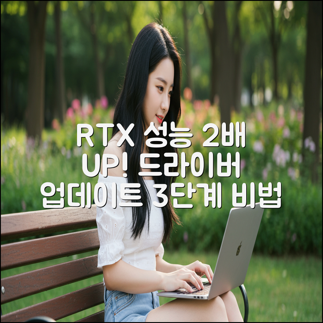 RTX 성능 2배 UP! 드라이버 업데이트 3단계