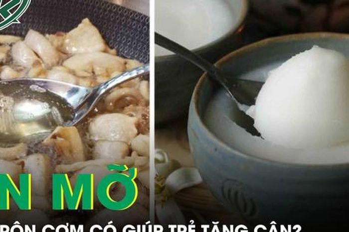 Thực hư việc ăn mỡ trộn cơm để trẻ tăng cân - Báo Sức Khỏe &amp; Đời Sống