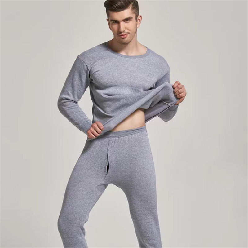 Men's Thermal Set, fitted, Round Neck