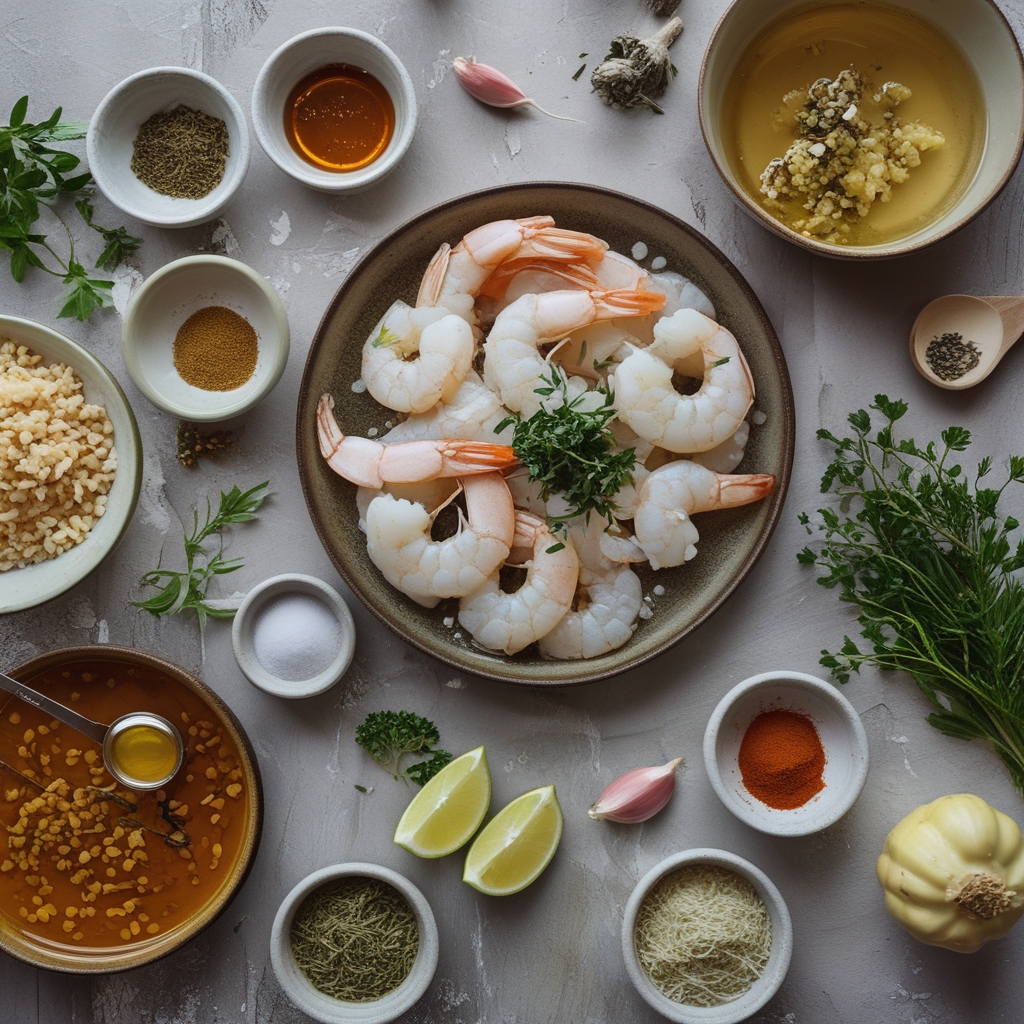 Ingredients for High-Protein Honey Garlic Shrimp: An Amazing Ultimate Recipe for Easy Weeknight Meals