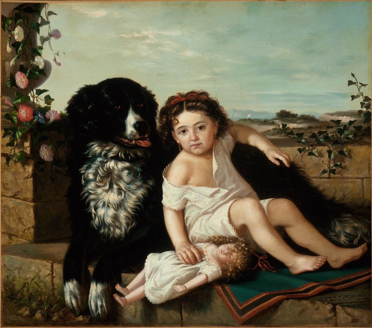 Portrait of a Girl wth Dog 1879