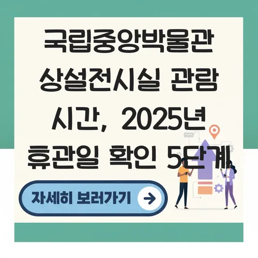 국립중앙박물관 상설전시실 관람 시간 및 휴관일 확인 대표 이미지