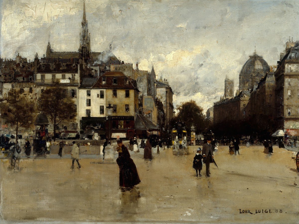 Le boulevard du Palais vu de la place Saint Michel 1888