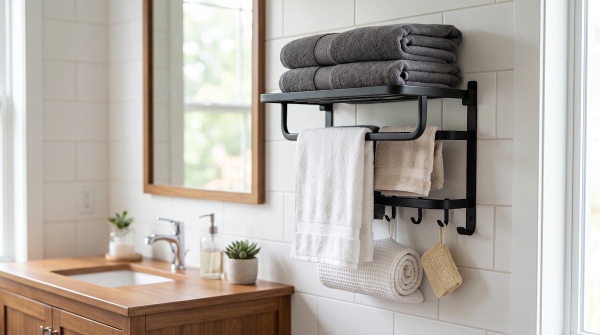 Best Towel Racks for Small Bathrooms (2026) - BEST COMPACT — IN CONTEXT