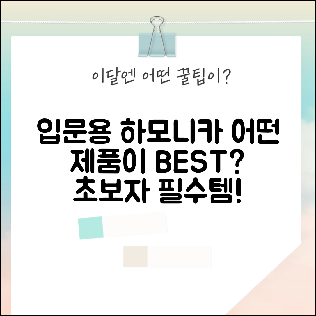 입문용 하모니카, 어떤 제품이 좋을까요?