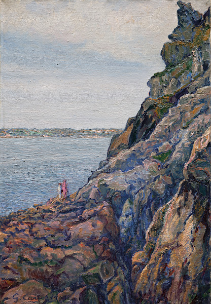 Étude de rochers à Perros Guirec 1907