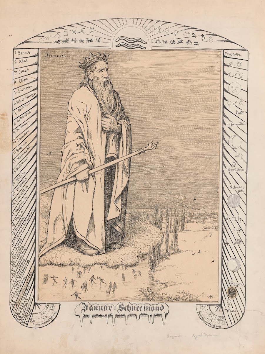 The allegory of January 1901