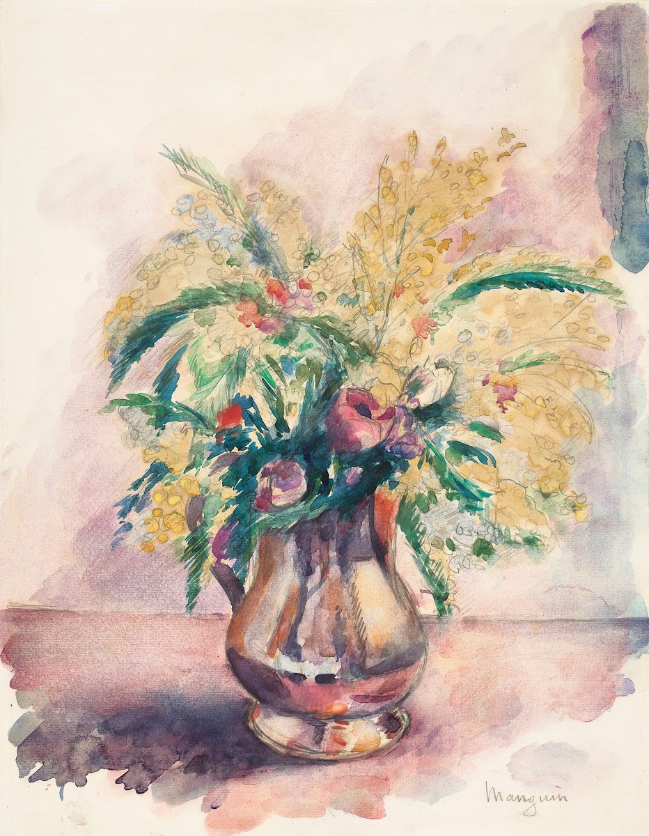 Anémones et mimosas 1943