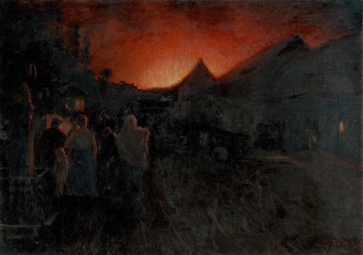 Fire in Radvaň 1920