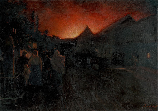 Fire in Radvaň 1920