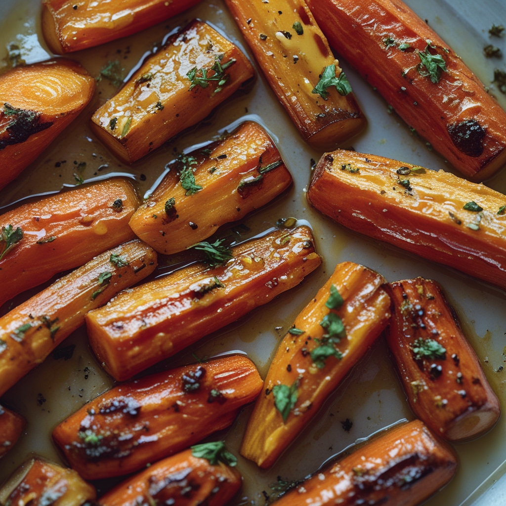 Honey Butter Roasted Carrots | Easy Homemade Side Dish finished