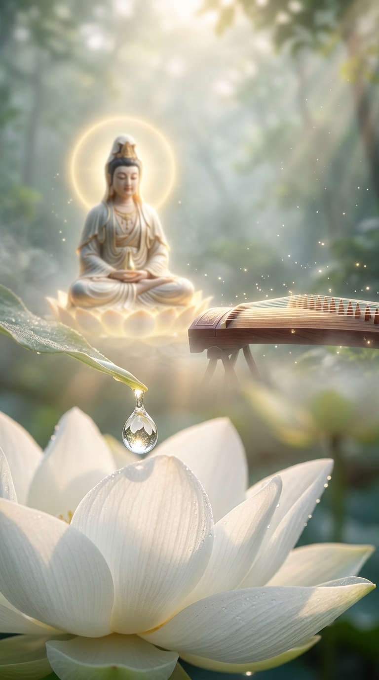 Peaceful Zen Morning - Avalokiteshvara Bodhisattva Blessing | Celestial Healing Music